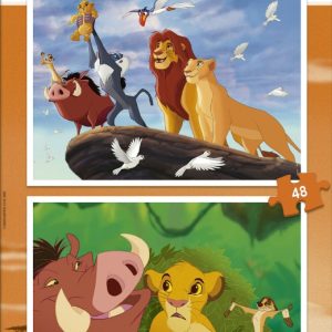 Puzzle 2×48 pzas. el rey león