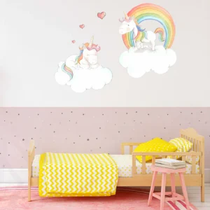 Vinilo Sueños de Cigüeña Twin Unicorn