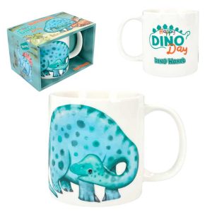 Dino world taza con relieve happy